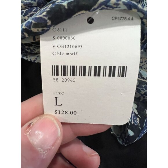 Free People Gabi Floral Print Tunic Dress Black Multi piece - Size Large - Picture 4 of 11